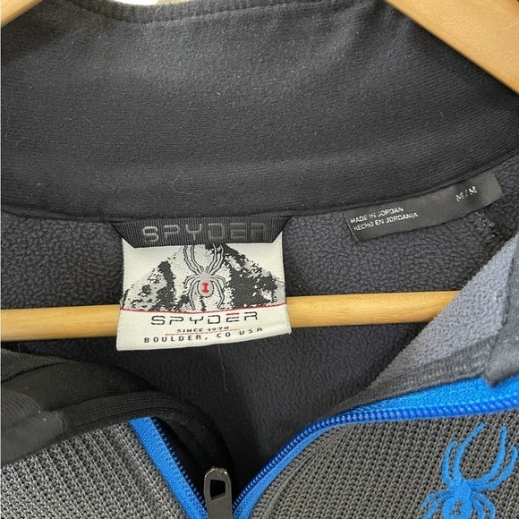 Spyder Men’s Size M Half Zip 100% Poly insulated Streetwear Pullover Zippered - Picture 4 of 6